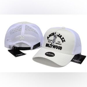 AMIRI White and Black Jazz Cap